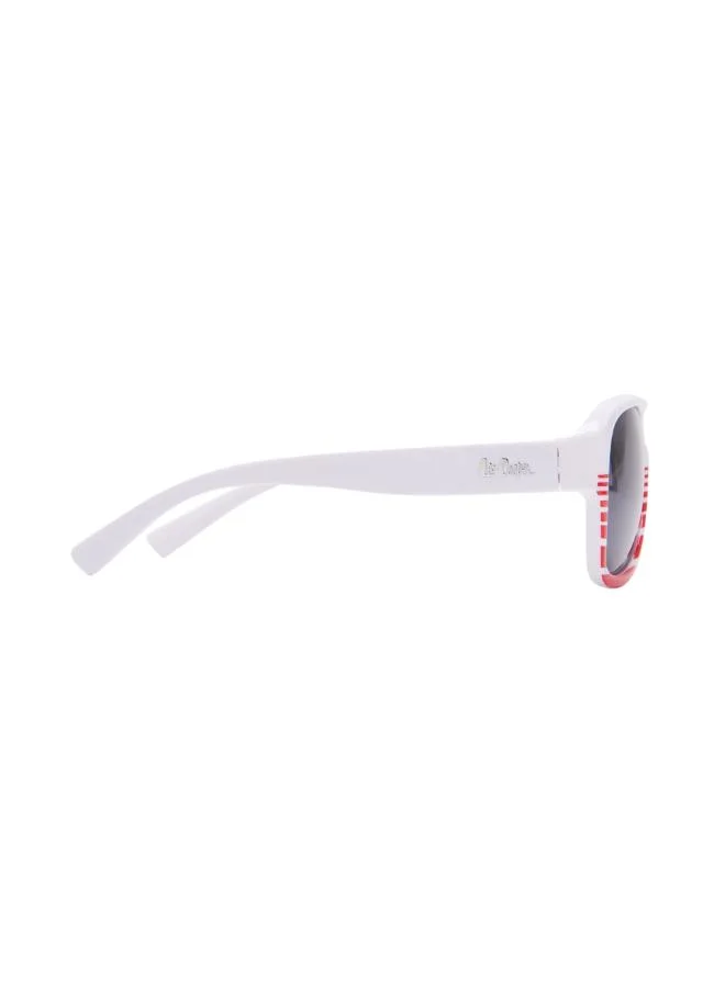 Lee Cooper Polarized Sunglasses White Frame Grey Mirror Lens 52mm  - LCK108C03