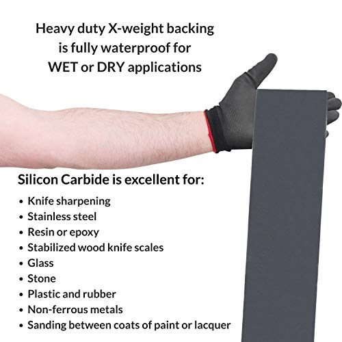 Red Label Abrasives 6 X 48 Inch 400 Grit Silicon Carbide Sanding Belts, 2 Pack - Image 3