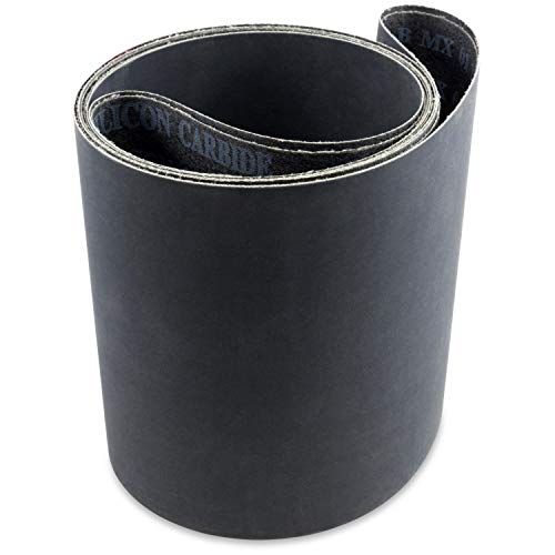 Red Label Abrasives 6 X 48 Inch 400 Grit Silicon Carbide Sanding Belts, 2 Pack - Image 1