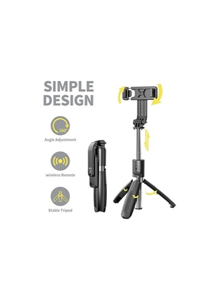 "3-in-1 Portable Selfie Stick Tripod with Detachable Wireless Remote – Extendable Phone Holder for iPhone 13/12/12 Pro/12 Pro Max/11/11 Pro/X/XR/XS/8/7/6S" - Image 4
