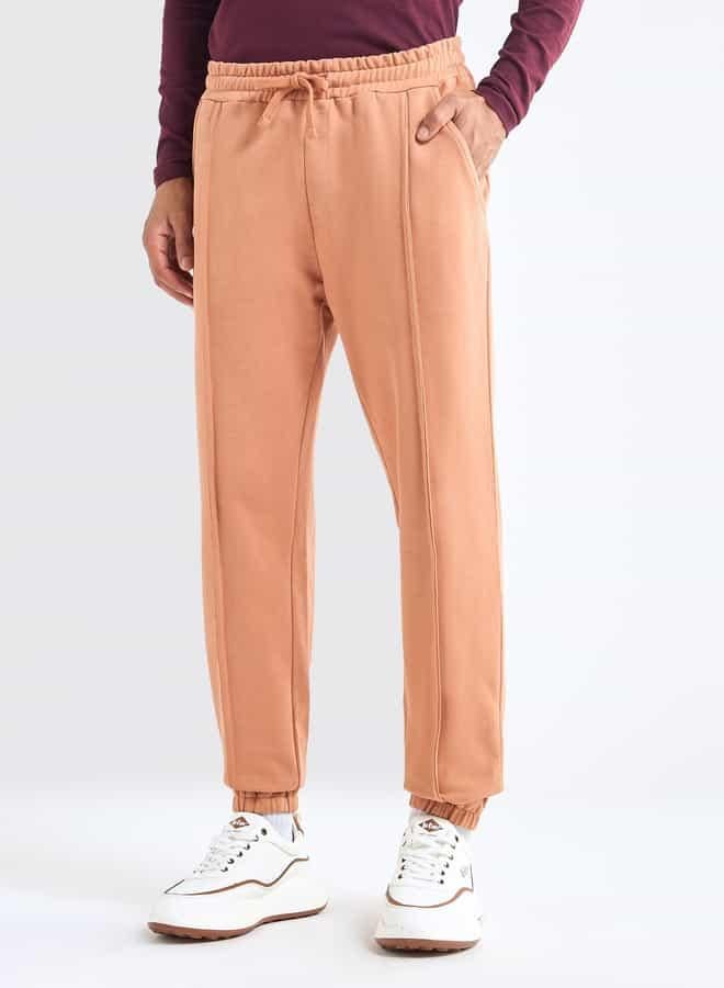 سبلاش فيڤ بنطلون رياضي سادة بقصة عادية وخصر مرن وجيوب - Image 1