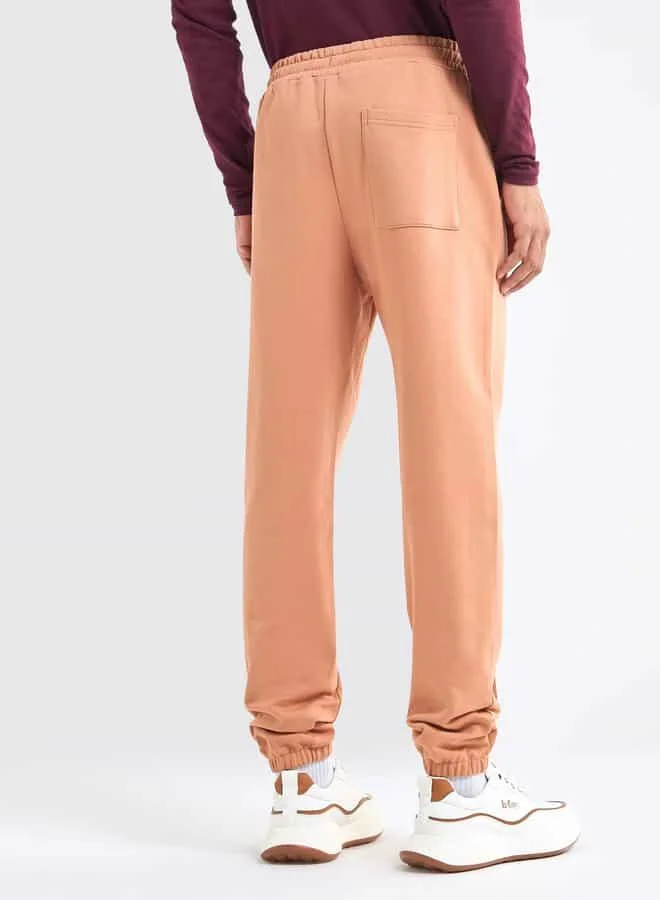 Splash FAV Solid Regular Fit Joggers with Flexi Waistband and Pockets