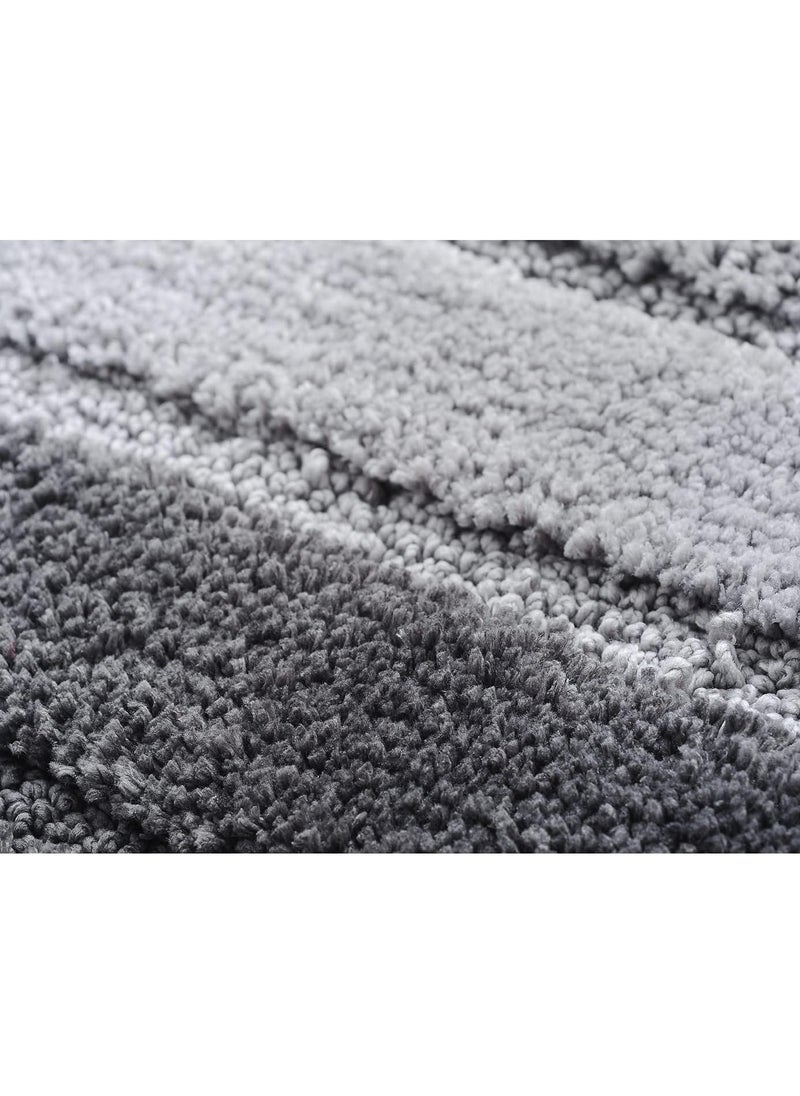 TYCOM Bathroom Rugs Bath Mat Non Slip Fluffy Soft Plush Microfiber Shower Carpet Rug Washable Non-Slip Carpet Mat for Bathroom Floor 50 By 80 CM Dark Blue.  - Image 4