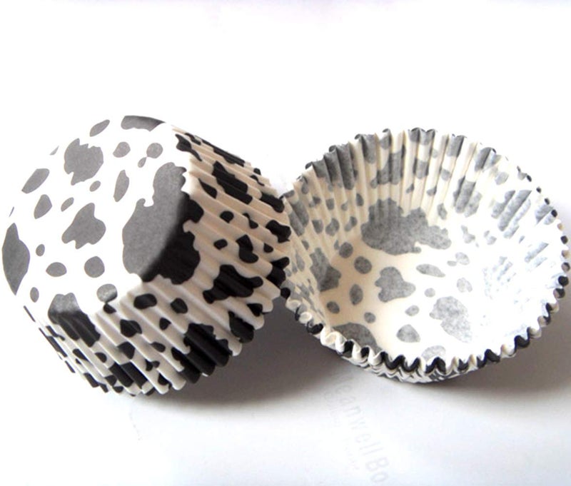 Lucky Star Cow Animal Paper Muffin Cupcake Liners case Birthday Baking Cups Holders 100 pcs,Standard Size 2x1.25inch - Image 3