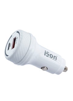 izon Dual Fast Car Charger USB A 18w + USB C - 20w  - Image 4