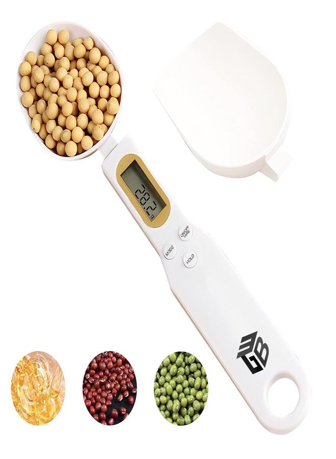 3T6B Digital Spoon Scale Electronic Measuring Spoon with 2 Replaceable Spoons, Food Coffee Weigh Scale High Precision for Home 500/0.1g, Digital Food Spoon Scale, Kitchen Scales with LCD Display - Image 1
