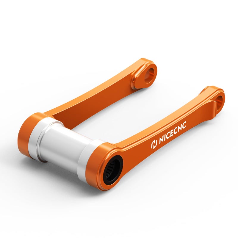 NICECNC Orange Aluminum Lowering Suspension Linkage ARM Adjustable Lowering Link Compatible with KTM 125SX 250SXF 350SXF 450SXF 250XCF 350XCF 450XCF 20162022 See Fitment