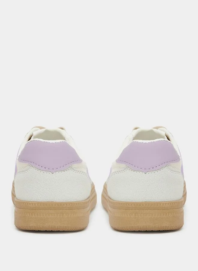 Styli Styli Panelled Lace Up Sneakers