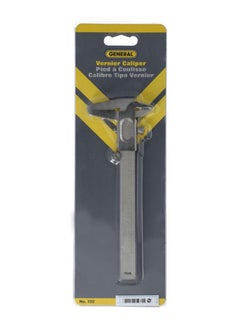 General Heavy Duty Steel Durable Vernier Caliper Silver 5 Inch 722  - Image 1