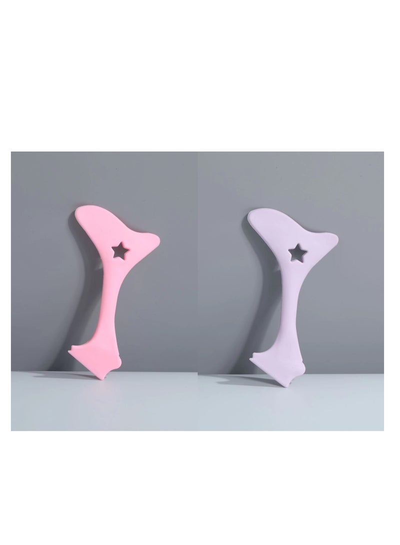 قطعتان من قوالب تحديد العيون بأطراف جناح، قوالب تحديد عيون قطة، وسادات سيليكون لتحديد العيون، أداة رسم تحديد العيون من Marscara، كريم الوجه، أداة مكياج سهلة، أداة وضع تحديد العيون القابلة لإعادة الاستخدام - Image 1