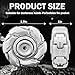 YVBBHE Metal Fidget Spinner for Adults Open Armor Executive Desk Toy for Office Cool Magnet Fidgets EDC Toys for Stress Relief Spin Activated Transformation Spinners for ADHD Autism Silver - Image 4