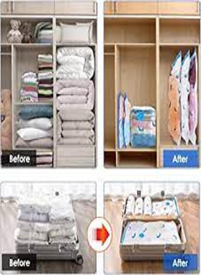 KataKeet - Vacuum Storage Bags for Perfect Space Saving in Closet - Ideal Insect Protection - Closet Space Saver - Cotton Toy Storage, Size 80*110 cm - 4 Pieces  - Image 5