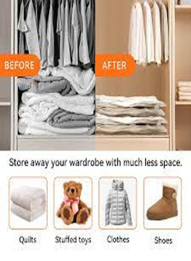 KataKeet - Vacuum Storage Bags for Perfect Space Saving in Closet - Ideal Insect Protection - Closet Space Saver - Cotton Toy Storage, Size 80*110 cm - 4 Pieces  - Image 4