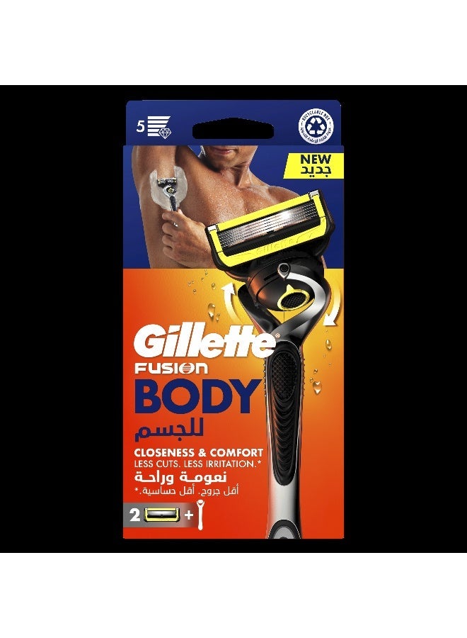 جيليت Fusion Body Razor 2 Refill Blades
