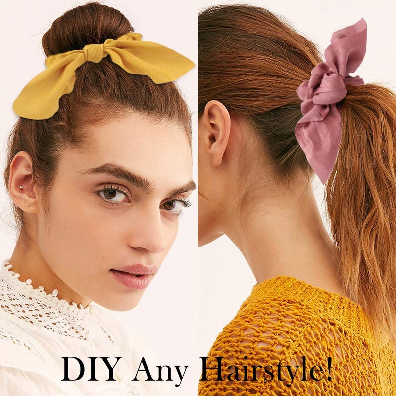 Jaciya Satin Silk Scrunchies - Women's Hair Ties for Ponytails, Thick Hair, and No Damage - Image 3