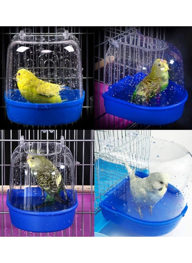 Premium Enclosed Bird Bathtub – Splash-Proof Bath Box for Canaries, Budgies, & Cockatiels – Assorted Colors. - Image 1