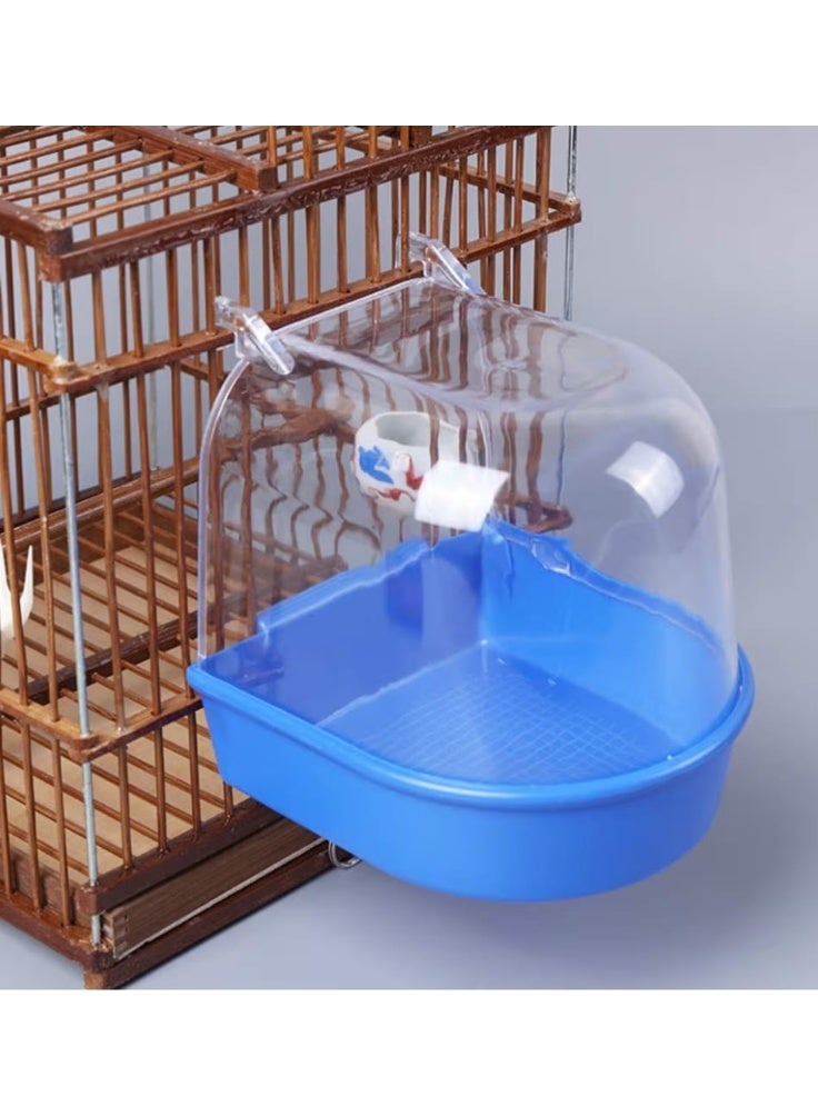 Premium Enclosed Bird Bathtub – Splash-Proof Bath Box for Canaries, Budgies, & Cockatiels – Assorted Colors. - Image 2