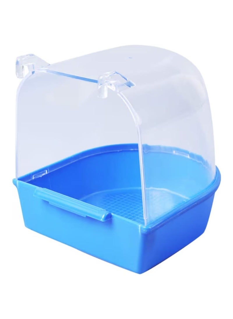 Premium Enclosed Bird Bathtub – Splash-Proof Bath Box for Canaries, Budgies, & Cockatiels – Assorted Colors. - Image 1