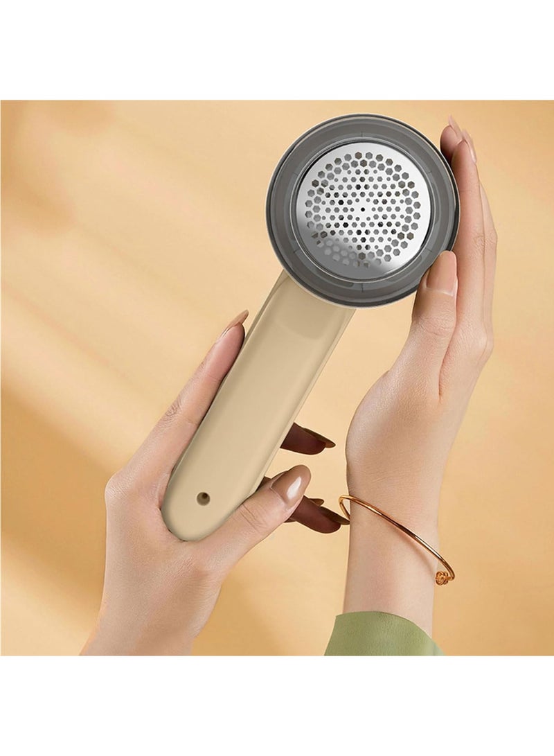 Fabric Shaver, Electric Lint Remover Rechargeable, Lint Shaver, Hairball Trimmer, Remove Clothes Fuzz, Lint Balls, Pills, Sweater, Couch, Blanket, Curtain, Wool, Cashmere(Green Colored)