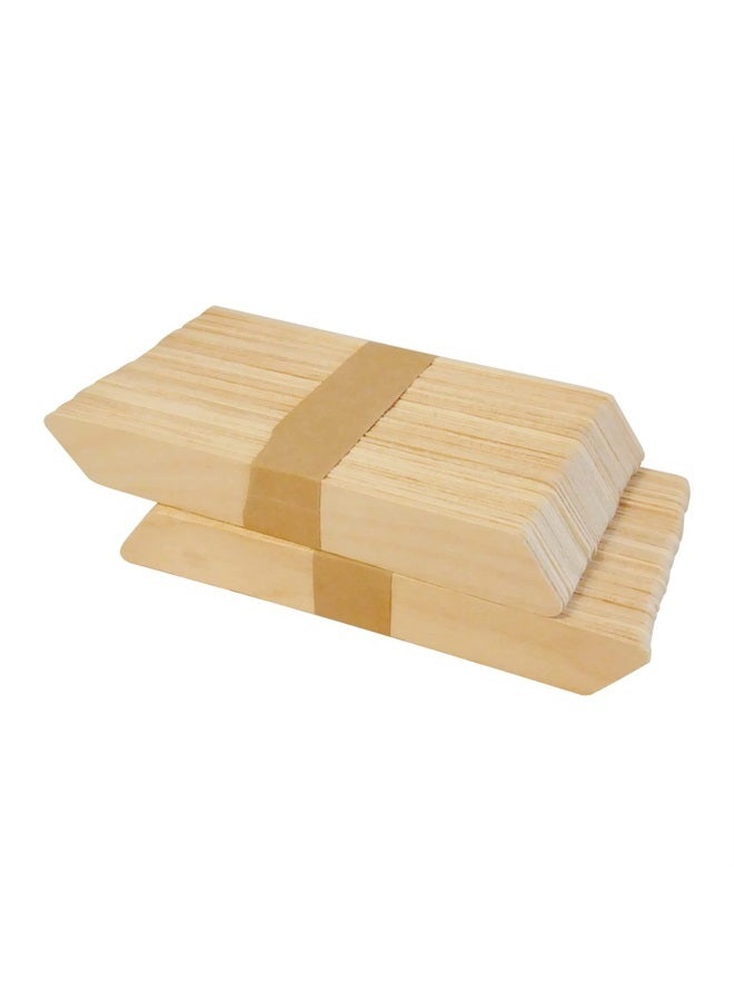 Waxness Body Waxing Wooden Angled Spatula Applicator 100 Pk - Image 2
