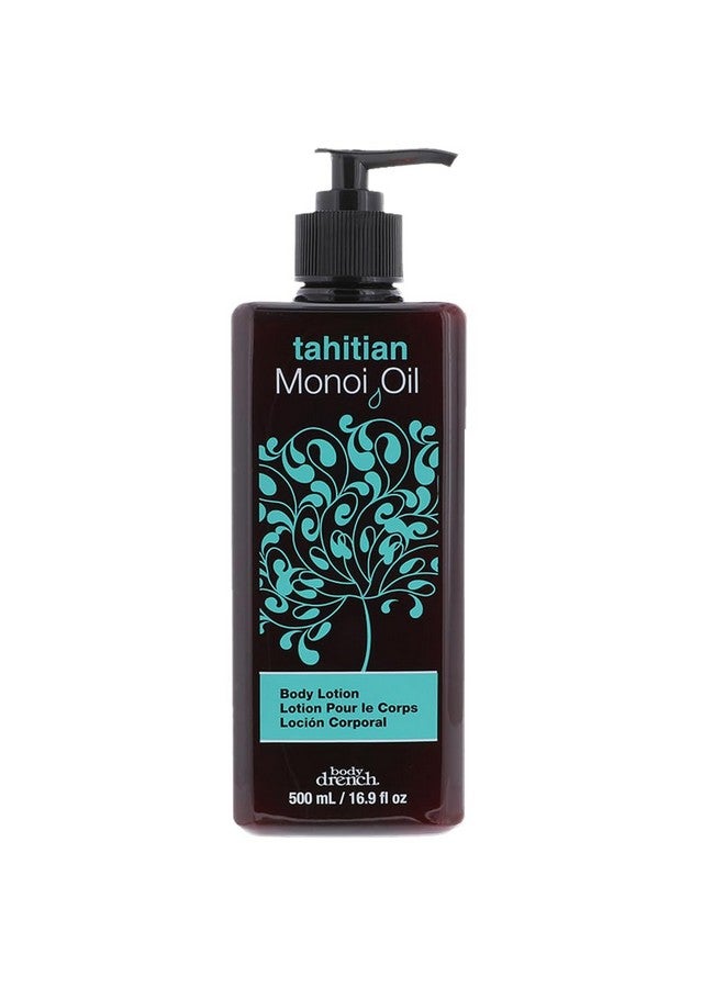 Body Drench Tahitian Monoi Oil Body Lotion, Hydrating Body Moisturizer With Coconut And Gardenia Oils For Silky Smooth Skin, 16.9 Fl Oz, 1-Pack - Image 1