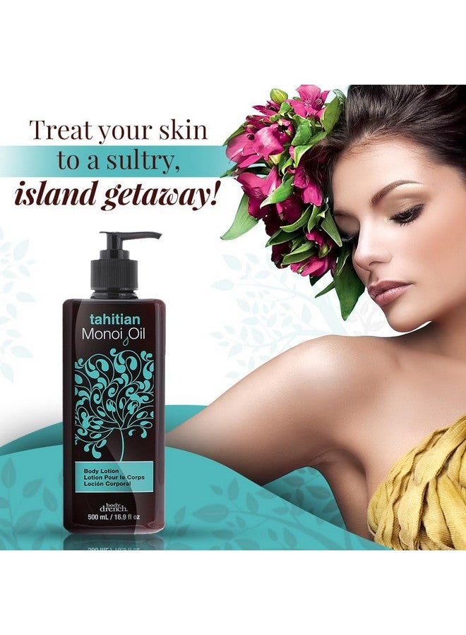 Body Drench Tahitian Monoi Oil Body Lotion, Hydrating Body Moisturizer With Coconut And Gardenia Oils For Silky Smooth Skin, 16.9 Fl Oz, 1-Pack - Image 2