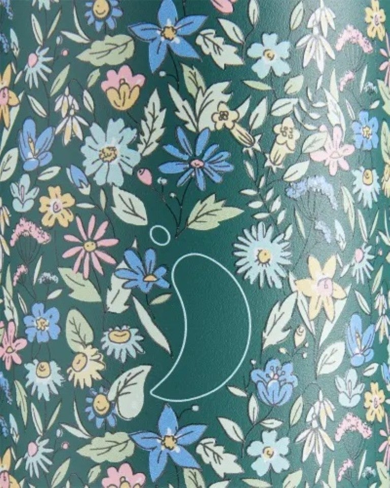 Chilly's | Coffee Cup | Series 2 | Liberty | Summer Sprigs | 340ml | Pine Green - Image 3