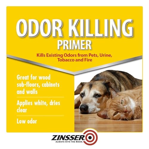 Zinsser Rust-Oleum Zinsser 307648 Odor Killing Primer, White, Quart - Image 2