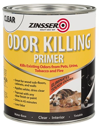 Zinsser Rust-Oleum Zinsser 307648 Odor Killing Primer, White, Quart - Image 1
