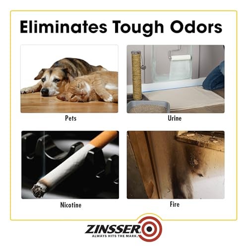 Zinsser Rust-Oleum Zinsser 307648 Odor Killing Primer, White, Quart - Image 4