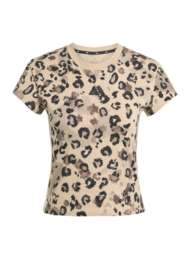 adidas W Aop Tee Multicolor Training T-Shirts For Women XS