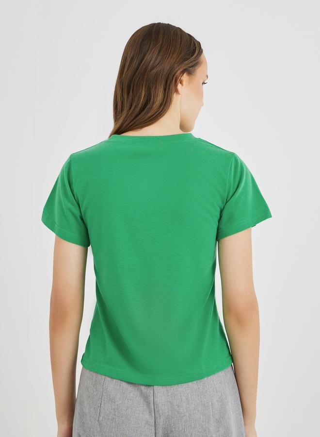 Take Two Slogan Print Short Sleeve T-Shirt - Image 4