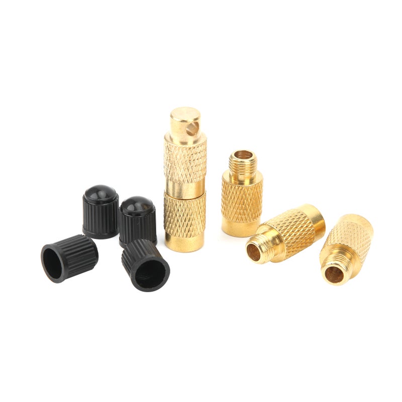 4‑in‑1 Tire Deflator Portable Tyre Deflation Valve Tools for Offroad Vehicles with Valve Caps Keychain - Image 1