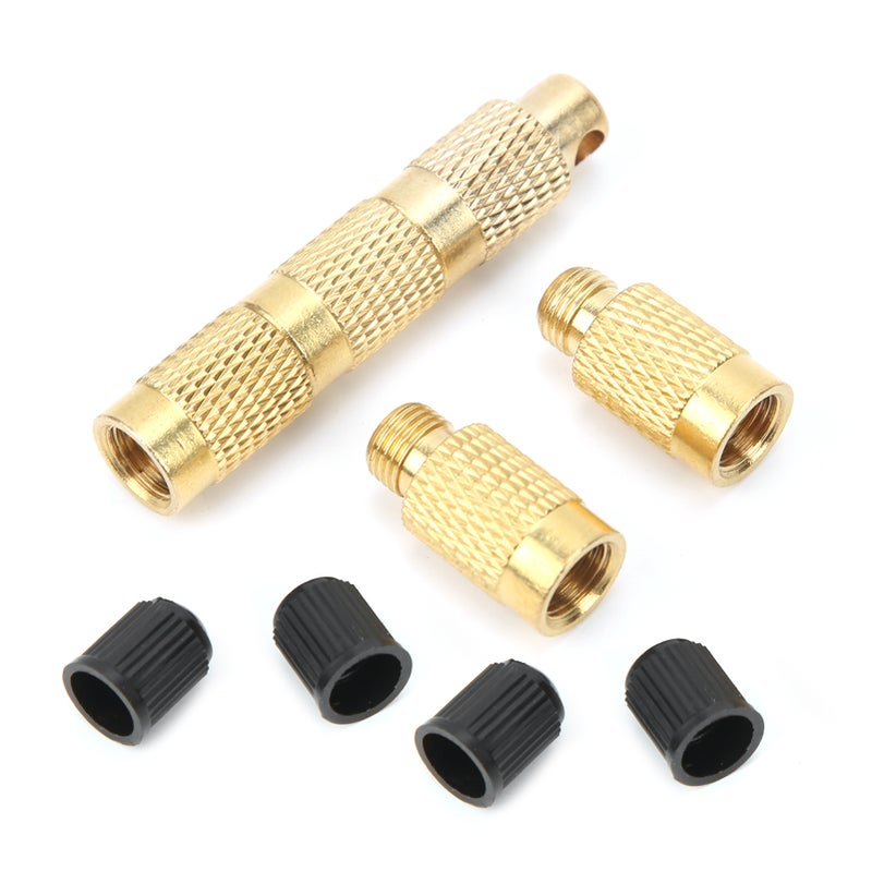 4‑in‑1 Tire Deflator Portable Tyre Deflation Valve Tools for Offroad Vehicles with Valve Caps Keychain - Image 2