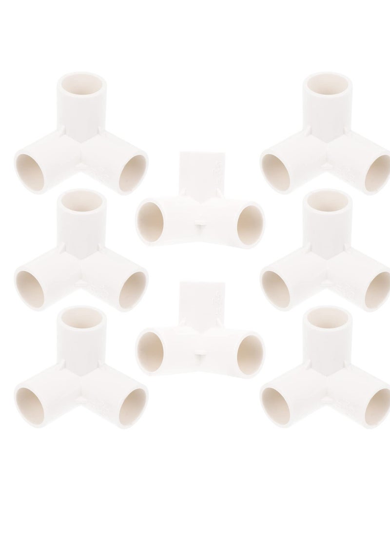 3 Way PVC Fitting Elbow, 8Pcs Water Pipe Adapters Pipe Corner, Connectors Pipe Accessories Connection Joints for DIY PVC Shelf Garden Support Structure White - pzsku/Z06F4331E80E10730DC46Z/45/_/1716003547/4d3a0160-42b4-4b0c-945d-1cf672a48344