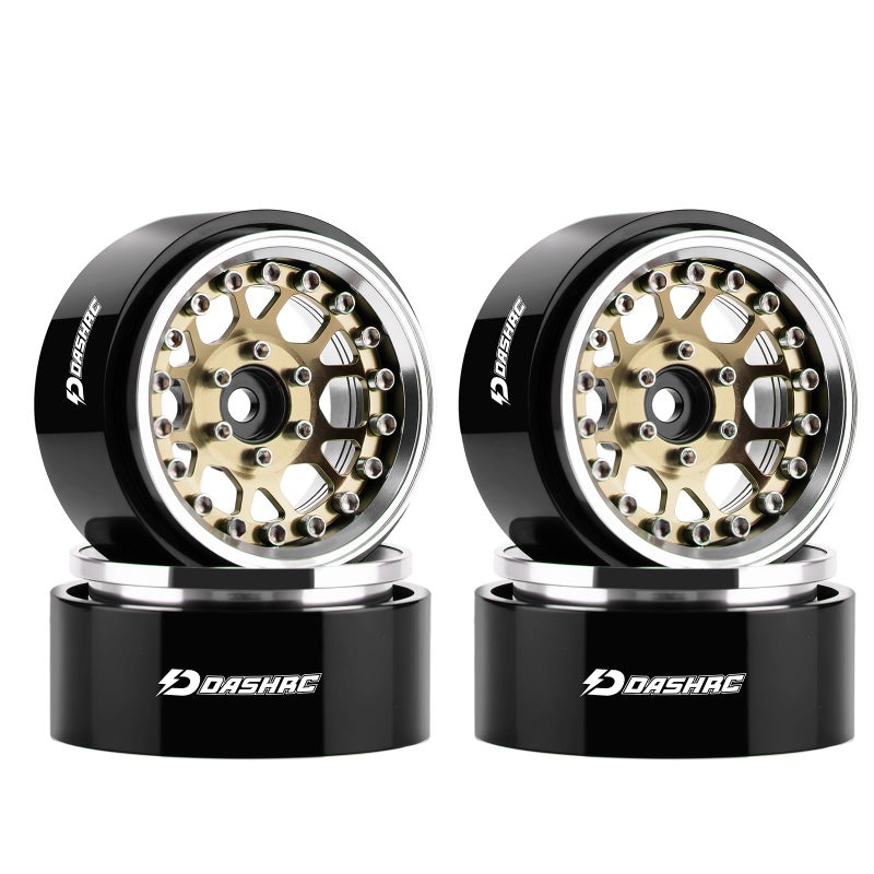 DashRC 13 Beadlock Wheels Aluminum Alloy Adjustable Negative Offset Rims for 118 124 RC Micro Crawlers Ascent18 TRX4M SCX24 FCX24 Upgrades Parts 4PCS - Image 3