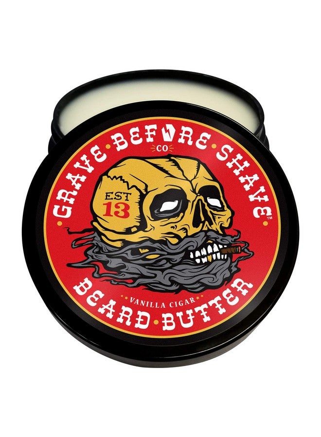 GRAVE BEFORE SHAVE Beard Butter (Cigar Blend) 4Oz. Container - Image 1