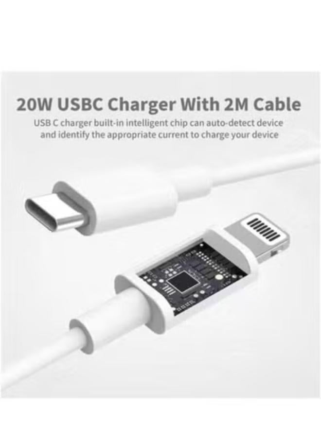 شاحن سريع 20 واط معتمد Type C الى Lightning متوافق مع آيفون 14 /13 /12 /11 /XS/ XR - Image 4