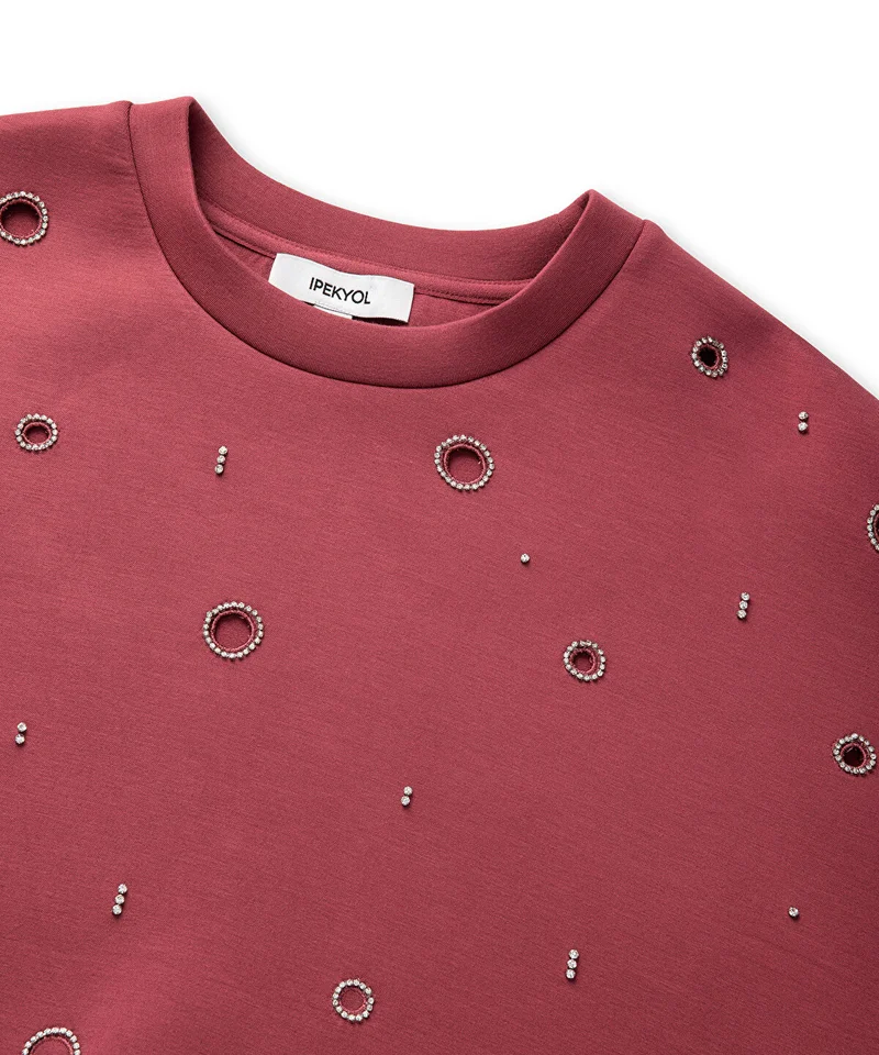 Ipekyol  Embellished Cutout Sweatshirt for Women | Best Price UAE