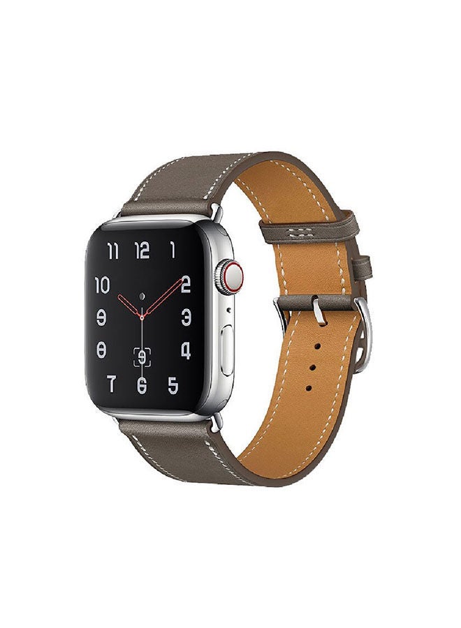O Ozone Leather Strap for Apple Watch Band 38mm 40mm 41mm Replacement Watch Band Quick Release Buckle Wristband for iWatch Series SE 8 7 6 5 4 3 2 1 Women Men - Dark Brown - Image 1
