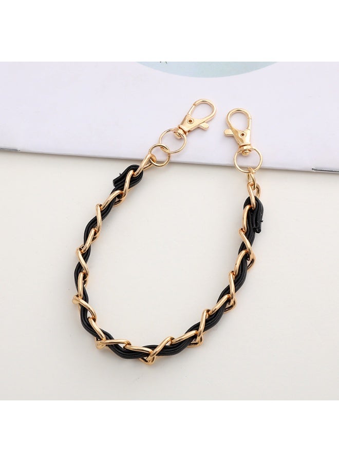 NIBEMINENT Phone Charm/ Chain Strap for Women Girls, Leather Slant Across Cell Phone Case Lanyard Wrist Strap - Image 1