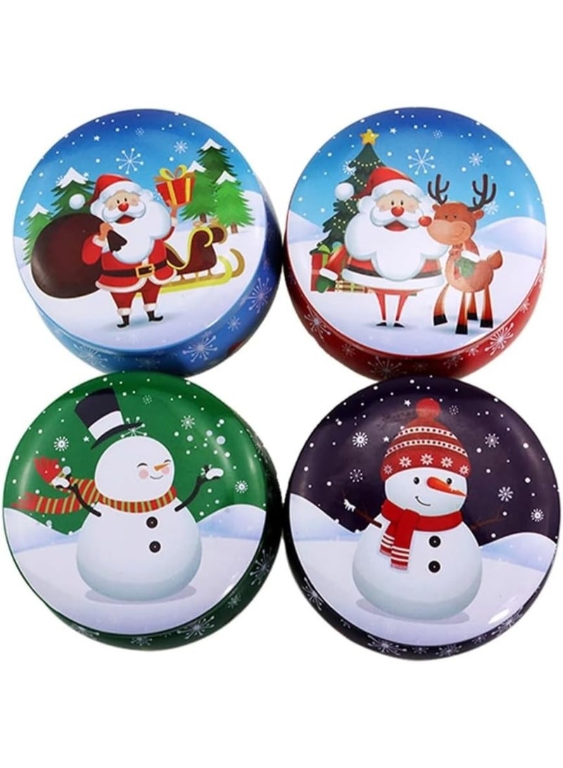 Large Christmas gift box, heart 21 cm + 4 gifts (Christmas tree 25 cm + Santa Claus medal 12 cm + scented candle + LED Christmas lantern) - Image 4