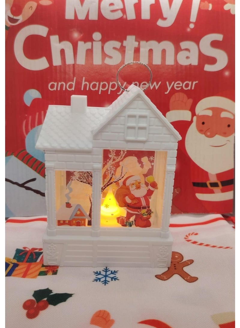Large Christmas gift box, heart 21 cm + 4 gifts (Christmas tree 25 cm + Santa Claus medal 12 cm + scented candle + LED Christmas lantern) - Image 5