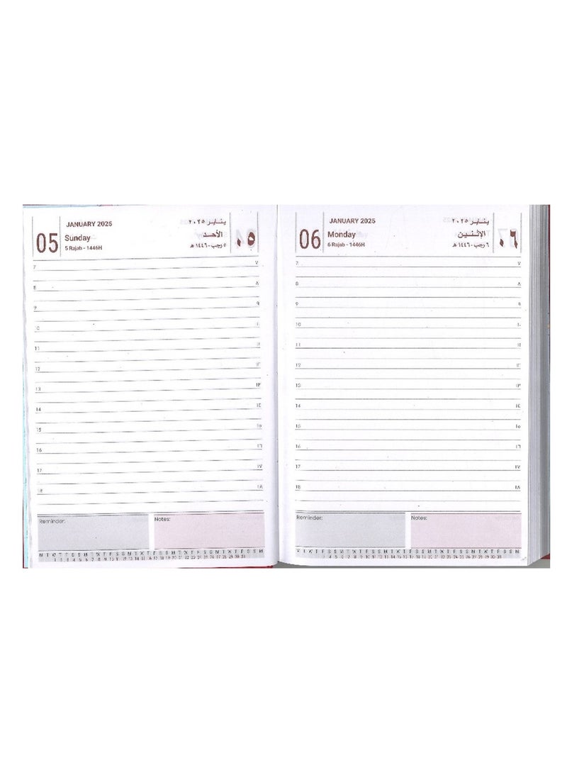 Psi - 2025 A5 Size Executive Diary With Hard Vinyl Cover Blue - Image 1