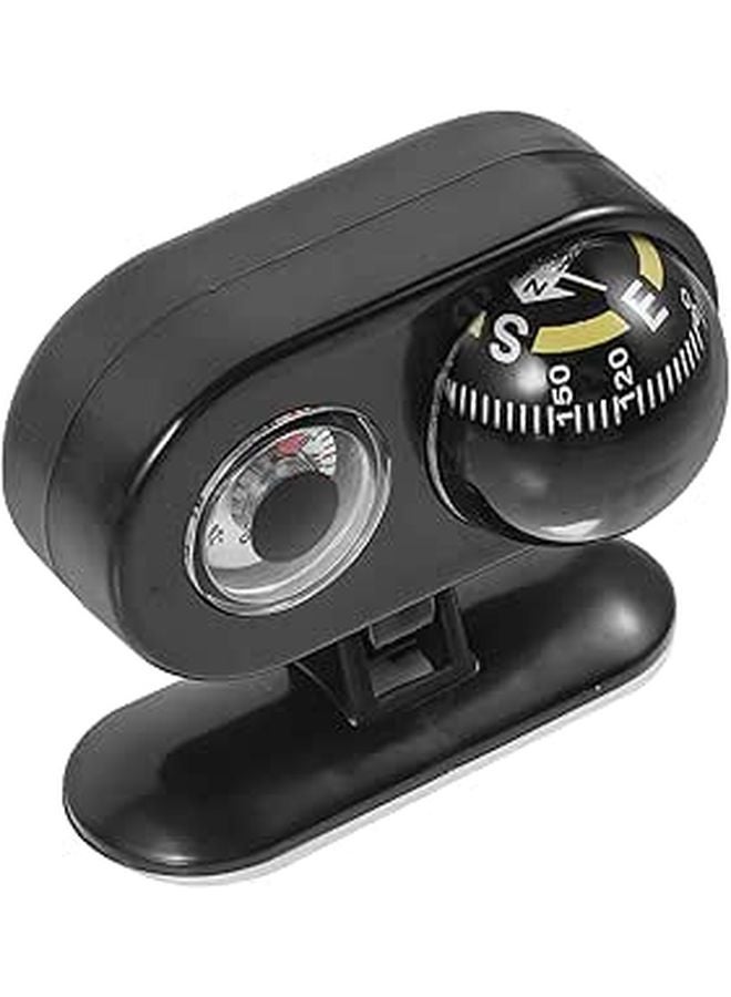 Universal Car Dashboard Compass Thermometer Navigation Tool for Outdoor Exploration - Image 1