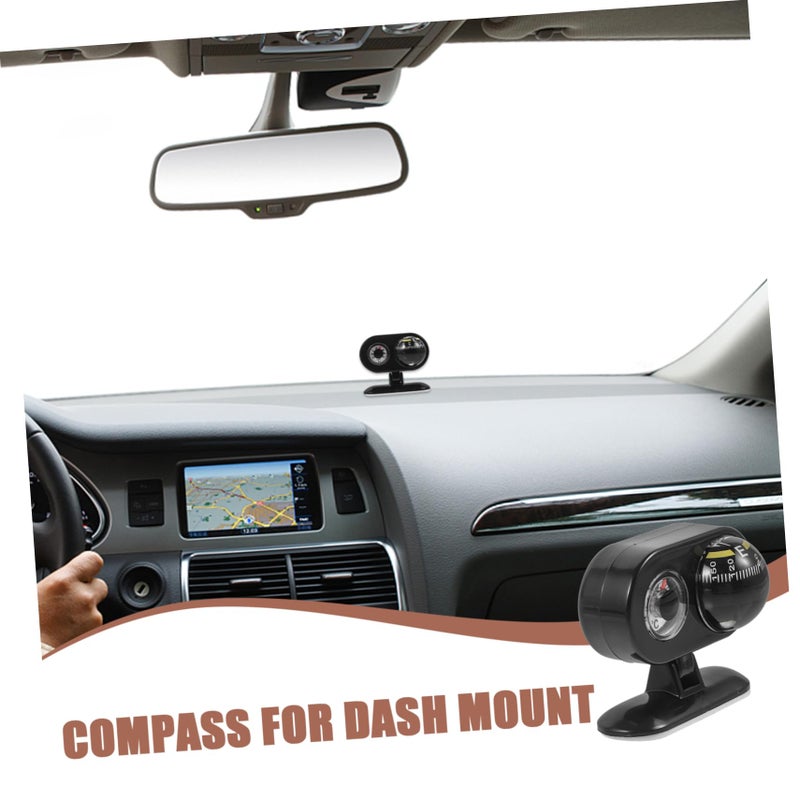 Universal Car Dashboard Compass Thermometer Navigation Tool for Outdoor Exploration - Image 5