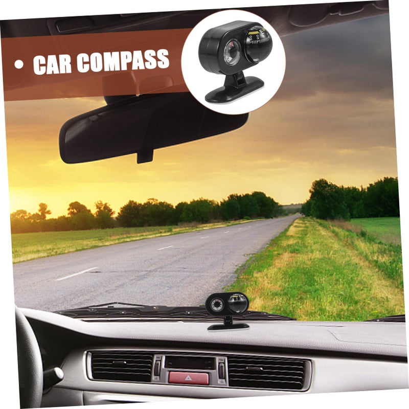 Universal Car Dashboard Compass Thermometer Navigation Tool for Outdoor Exploration - Image 4