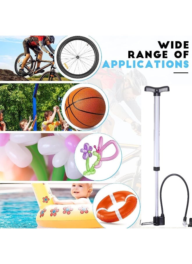 Biella Portable Bicycle Air Pump Tire Inflator - Floor Tire Hand Foot Activated Pump for Basketball Football Balloons Toys etc  - Image 5