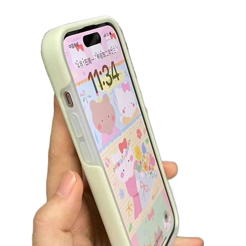 Protective Case, Cover for iPhone 16 / 16 Plus / 16 Pro / 16 Pro Max, Matte Finish, Antique White - Image 3