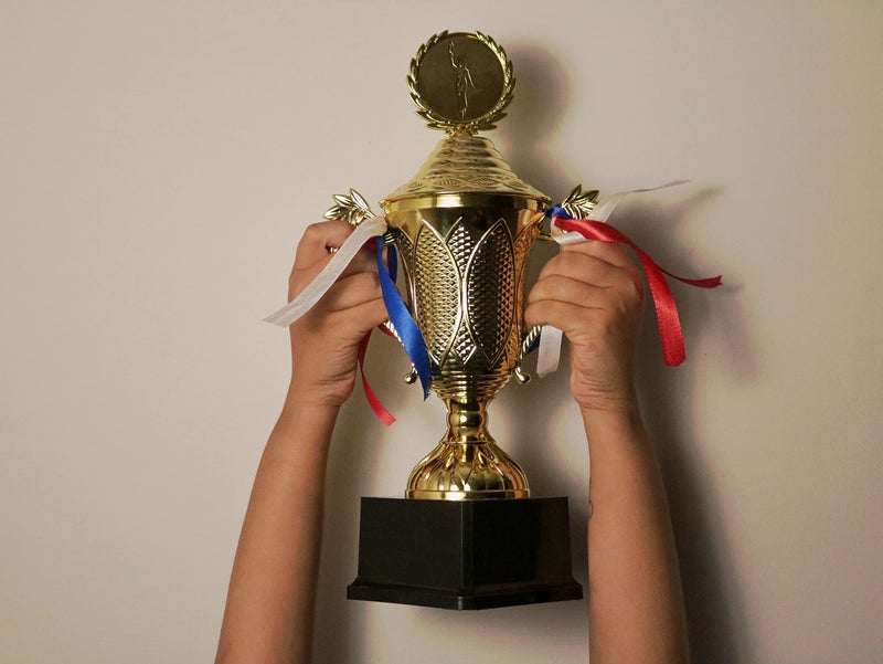 ArtRight Yin Yang Trophy for Winners - Winner Prize Trophy for Best Sportsman ; Shiny Award with Badge for Winners - Image 3